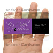 BigCkaes clear business cards