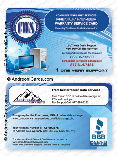 Warranty card design in ms word