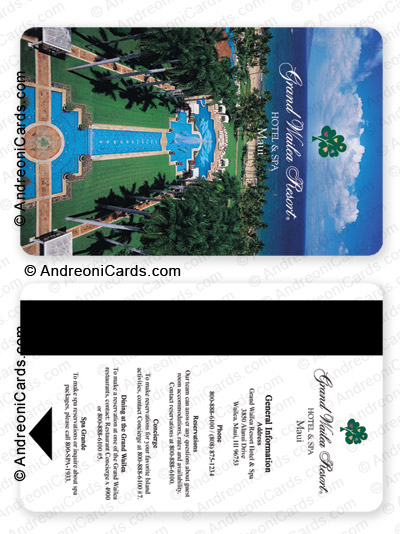 Plastic keycard design sample | Grand Wailea